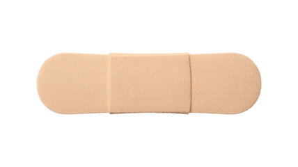 Beige Fabric Bandage with Two Adhesive Strips on White Background graphic 3tw5znhzsdwa5ftorj1 isolated on a transparent background