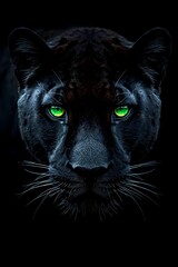 close up of a black cat