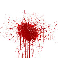 Messy Grunge Blood Spray and Splatter Texture Design