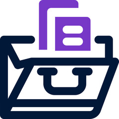 portfolio duotone icon. Sleek and modern vector icon for websites, mobile apps, marketing materials, and corporate design. Fully scalable and ready to use.