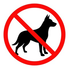 A stark red prohibition symbol against a dark background signifying a clear and universal sign of negation or forbidden action