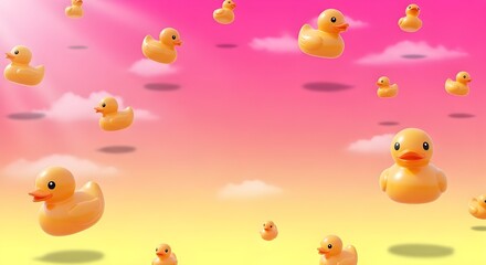 Rubber Ducks Falling from a Gradient Sky