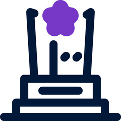 award duotone icon. Sleek and modern vector icon for websites, mobile apps, marketing materials, and corporate design. Fully scalable and ready to use.