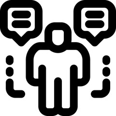 introduction line icon. Clean and minimalist vector icon for websites, mobile apps, presentations, and logos. Fully scalable and customizable for any project.