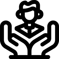 user line icon. Clean and minimalist vector icon for websites, mobile apps, presentations, and logos. Fully scalable and customizable for any project.