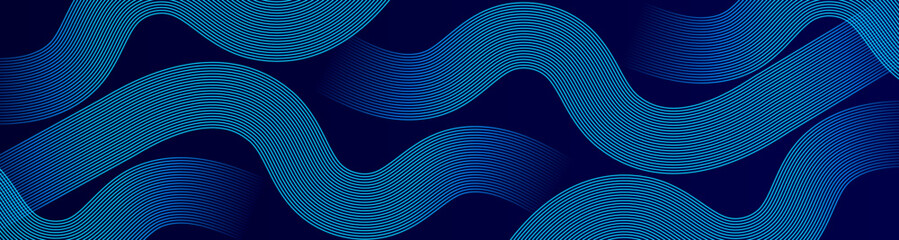 Abstract Blue Wave Lines Pattern on Dark Background technology designs, presentations, wallpapers, websites, corporate graphics, and modern branding.
