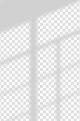 Natural Light and shadow from window overlay effect on transparent background. Silhouette light abstract can use for wallpaper minimal,mock up design.Black and white blurred image backdrop.
