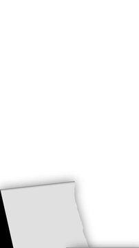 Vertical video | Torn Paper Transitions mask black and white, Stop motion style. torn paper texture background. Perfect for video transition, web opening and screen animation. 4k video.

