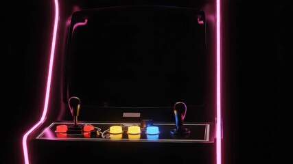 Neon Arcade Retro Gaming Fun.
