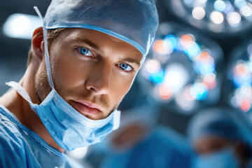 Portrait of a surgeon in the operating room
