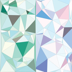 Colorful Triangular Abstract Geometric Background with Muted Pastels and Artistic Design