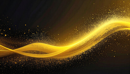 Bokeh light effect golden light particles