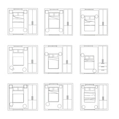 Bedroom Layout Options Floor Plan Grid interior design
