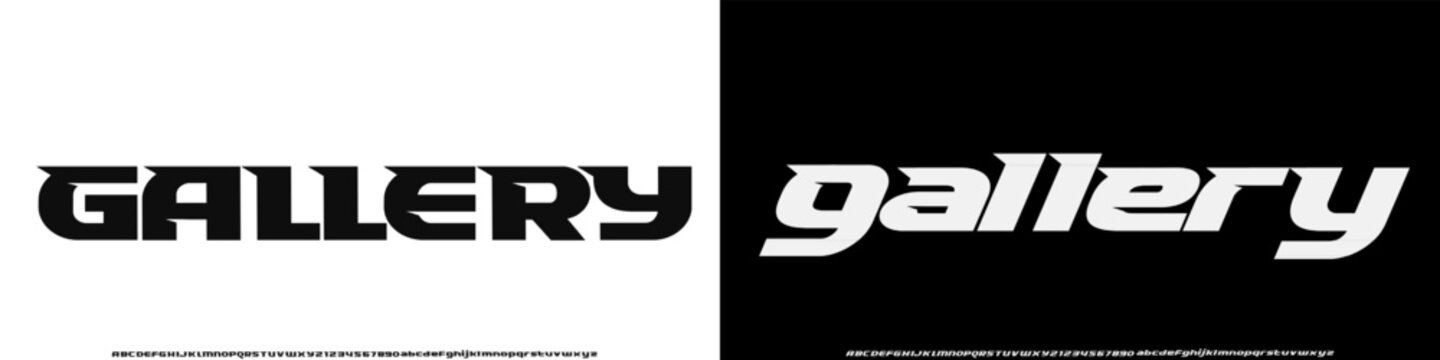 Modern Bold Font.electric display, Regular Italic and Number. Typography urban style alphabet fonts for fashion, sport, technology, digital, movie, logo design, vector illustration