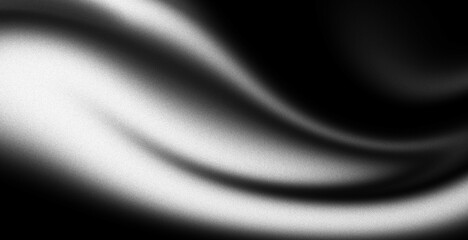 Elegant monochrome abstract background with black white gradient and subtle grainy texture design
