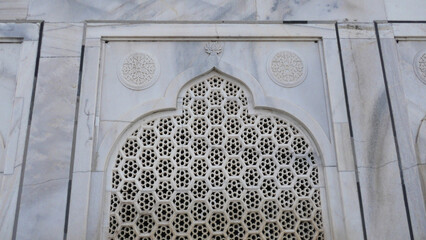 Closeup of intricate carvings and designs of Taj Mahal, Agra, Uttar Pradesh, India | UNESCO World Heritage Site