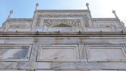 Closeup of intricate carvings and designs of Taj Mahal, Agra, Uttar Pradesh, India | UNESCO World Heritage Site