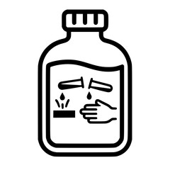 Corrosive Chemical Bottle