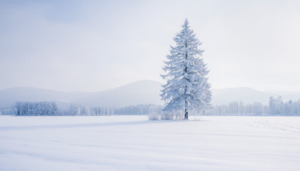 Fototapeta premium snow covered trees