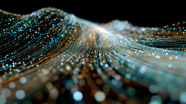 Semiconductor Industry Concept: Digital Wave of Microchip Technology Innovation - Powered by Adobe