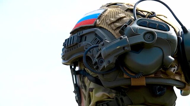 A Russian soldier modern military gear