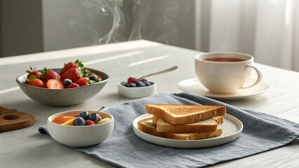 Calm Breakfast Alone Time