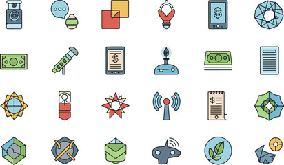 Modern icon set collection for digital design isolated on white background