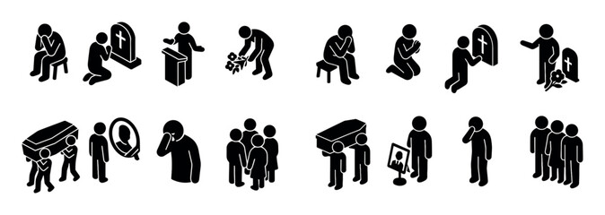 Funeral Ceremony Icons