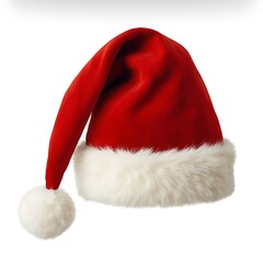 Realistic Santa Hat Christmas Illustration