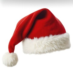 Realistic Santa Hat Christmas Illustration