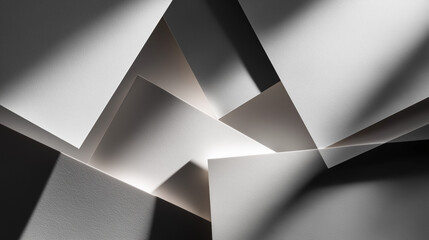 Abstract Financial Minimalism: Clean Business Document Concept