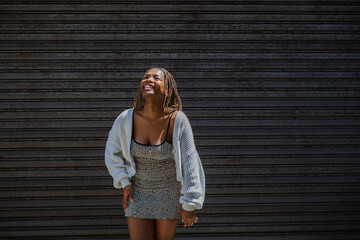 portrait of happy young woman