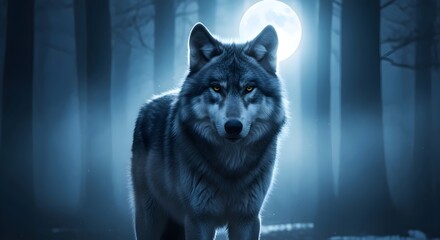 wolf in the night