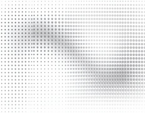Gradient dots pattern fading left, grey tones