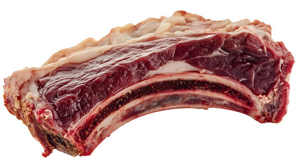 Fototapeta premium Freshly Cut Meat Slice with Juicy Texture and Rich Red Color Ready for Preparation