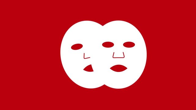 Facial mask cosmetics packaging animation. Clean face mask product design, Modern motion graphics.