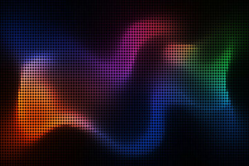 Obraz premium Abstract digital aurora borealis wave pattern with colorful light effect