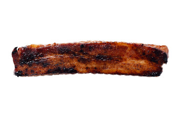 rustic roasted thick cut  pork belly bacon steak