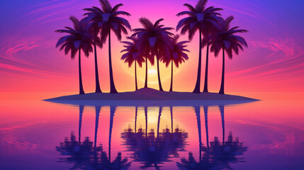 Sunset Mountain Valley