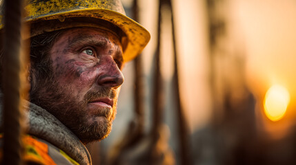 Construction Worker Close-Up