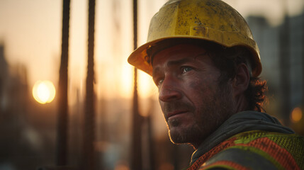 Construction Worker Close-Up