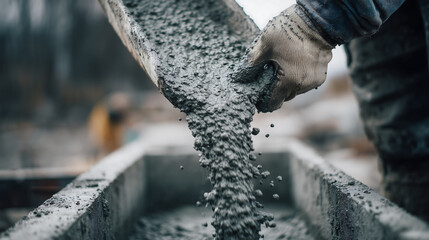 Concrete Pouring Scene