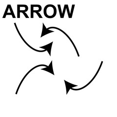 Flow arrows indicating anything Vector