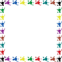 Adobe Illustrator ArtworkColorful PAINT border framing a black background creating a playful and vibrant design Colorful star border framing a black background creating a playful and vibrant design Ve