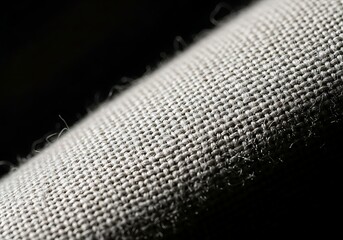 A Detailed Close Up Of Woven Fabric Texture, Showcasing Individual Fibers And A Tight Weave Pattern. Perfect For Backgrounds And Material Studies.