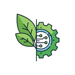 Green Tech Nature Icon