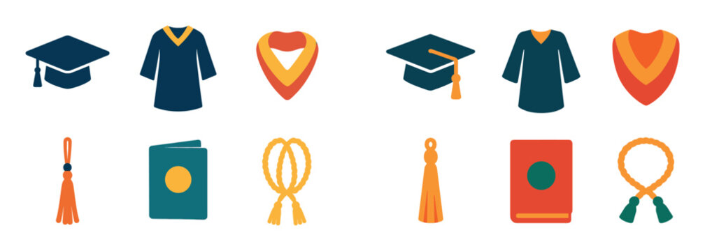 Graduation Icon Set