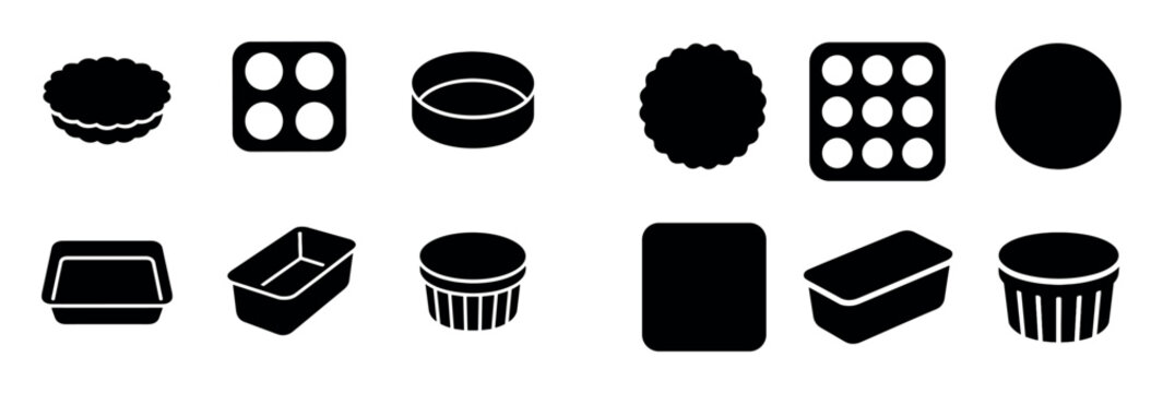 Pastry Chef Tools Icons