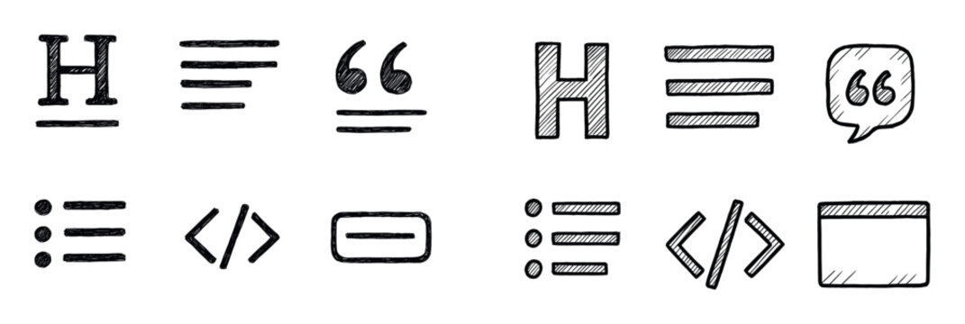 Sketch Style Icons