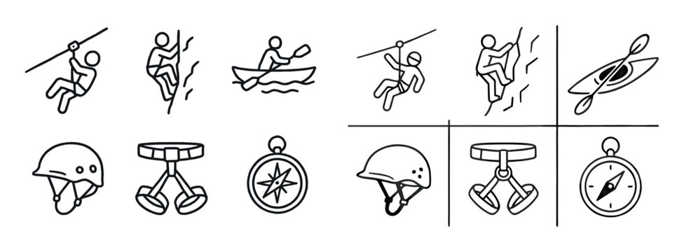 Adventure Holiday Icons